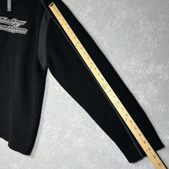 VTG Harley Davidson 2005 Motorcycles Knit Sweater Embroidered Logo Men’s XXL - Picture 7 of 12